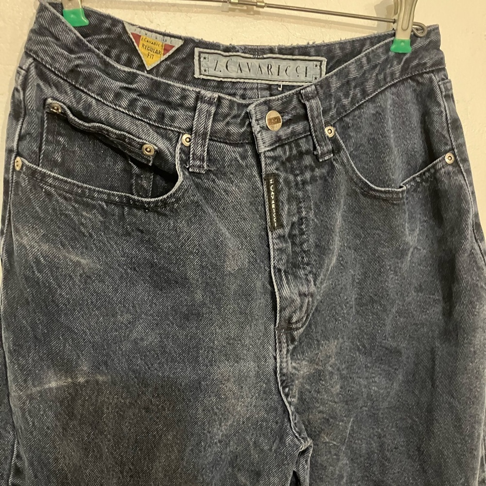 Z Cavaricci Women’s Regular Fit 30 X31 High Rise Heavy Denim Jean Made In Usa